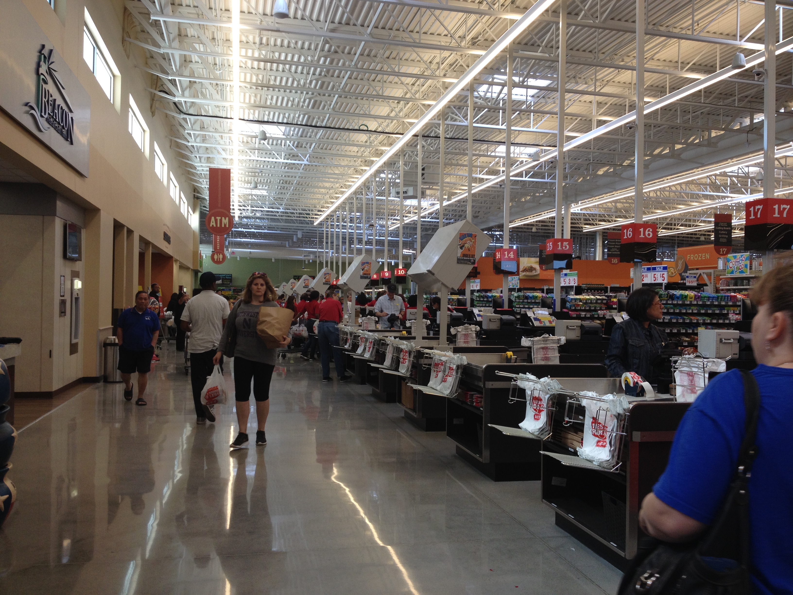 Lots of checkout lanes!
