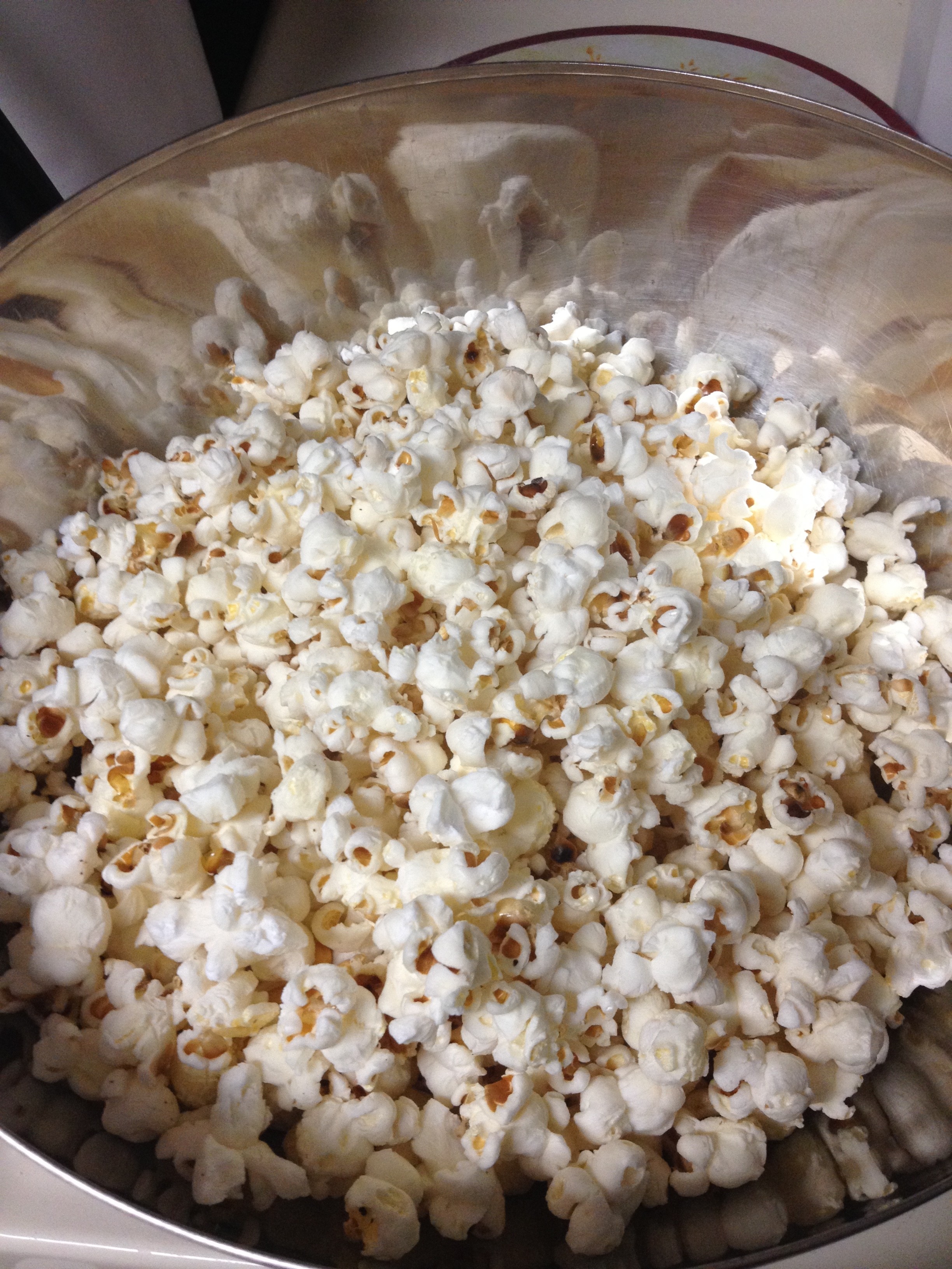 danger: jiffy pop on open campfire, INGREDIENTS: Popcorn, p…