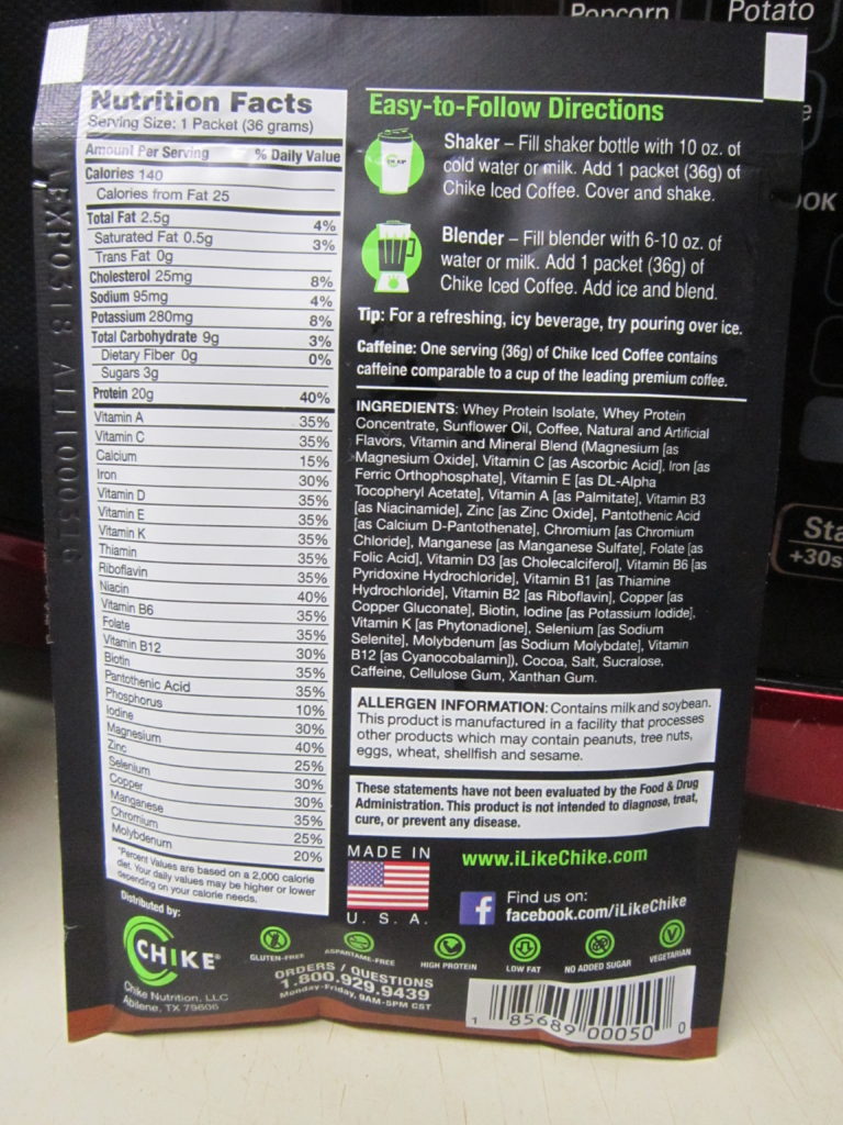 The label, which, I promise, I read more than once.