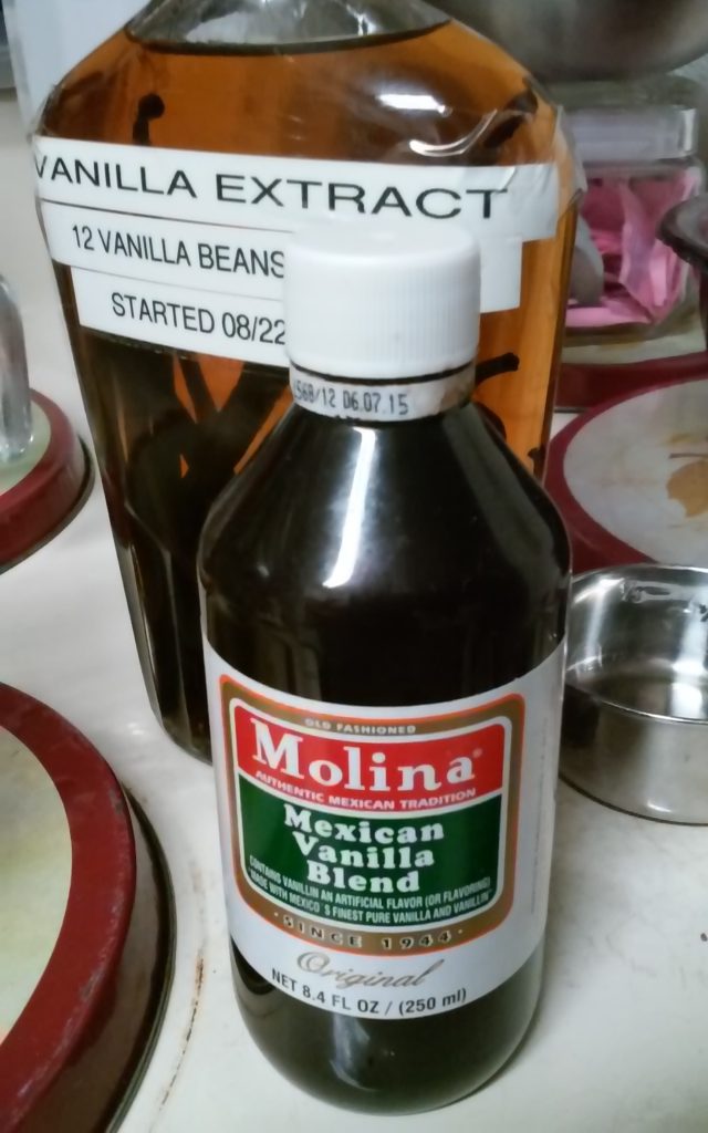 Mexican vanilla, not the homemade stuff this time.