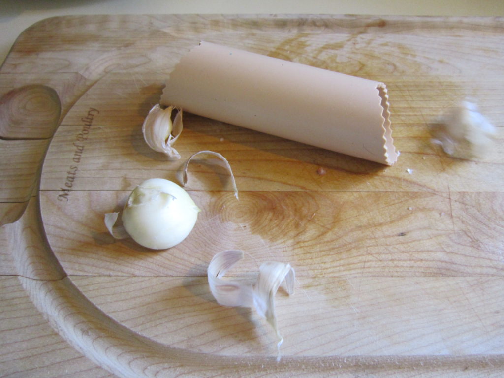 Peeling garlic is so easy with one of these. 
