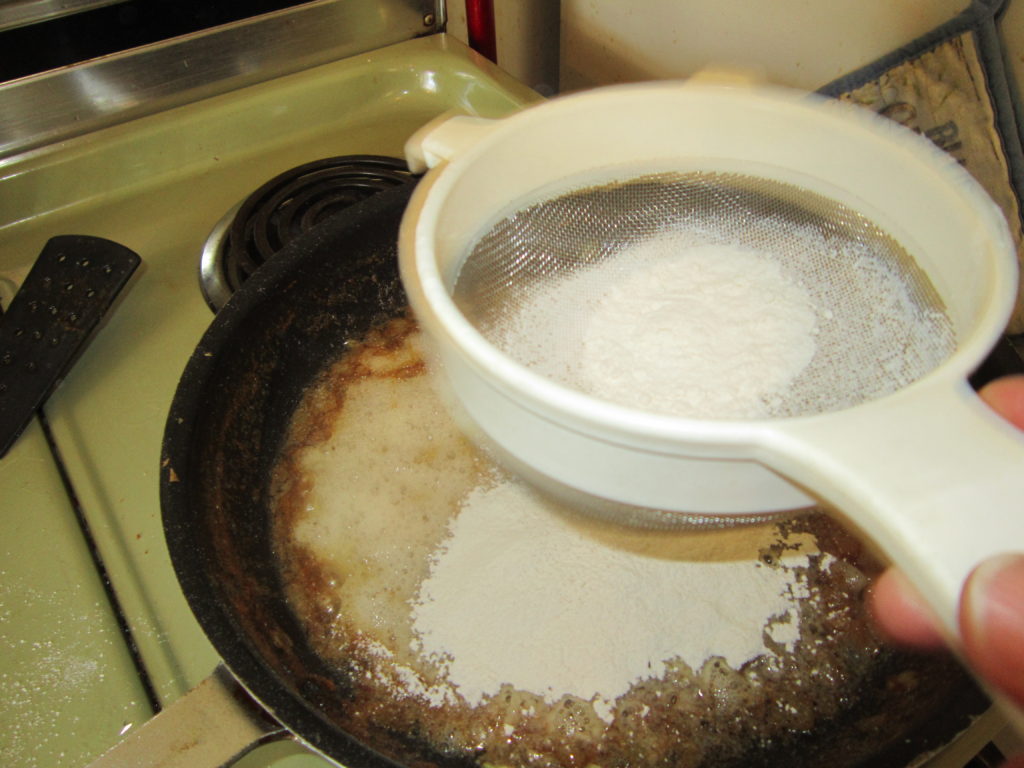 Yes, real flour, not the gluten-free type.