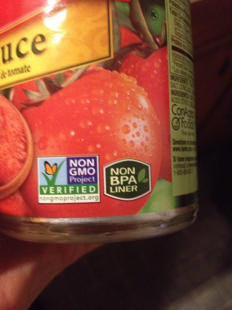 Hunt's BPA-free cans and no GMO tomatoes