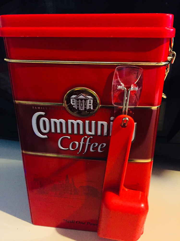 Command hook on coffee tin