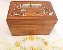 Antique recipe box
