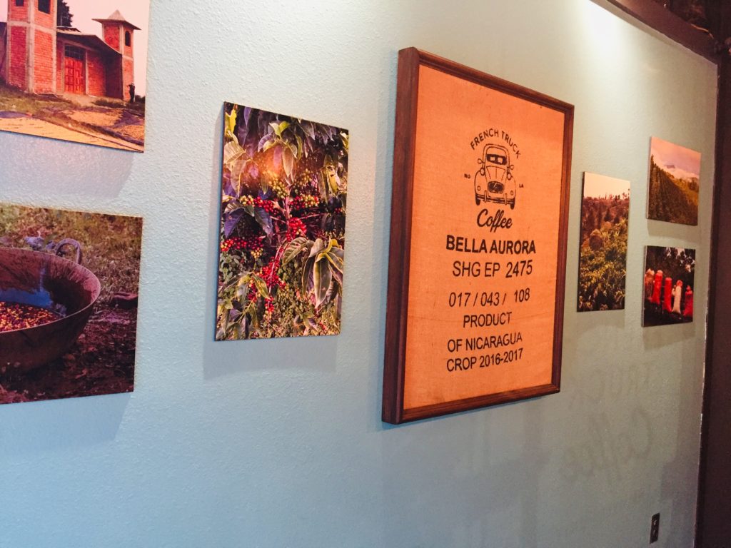 Wall art in French Truck Coffee