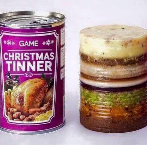 Christmas Tinner Dinner In A Can