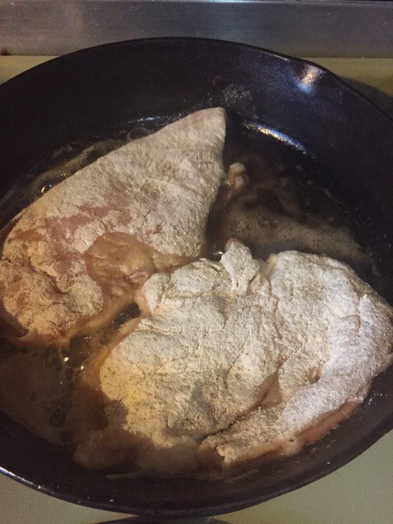 Chicken cooking