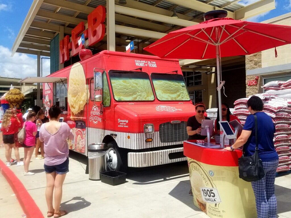 HEB ice cream truck