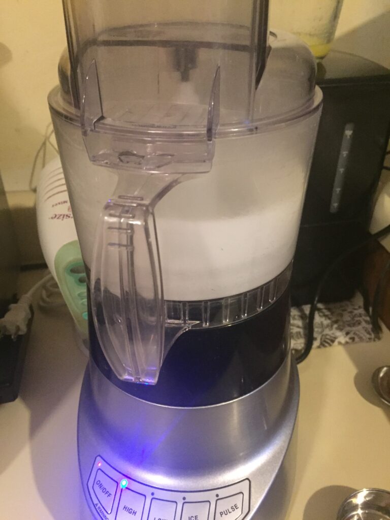 Grindning erythrytol in small food processor
