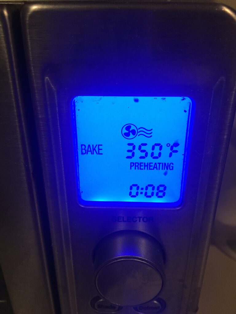 Temperature on oven