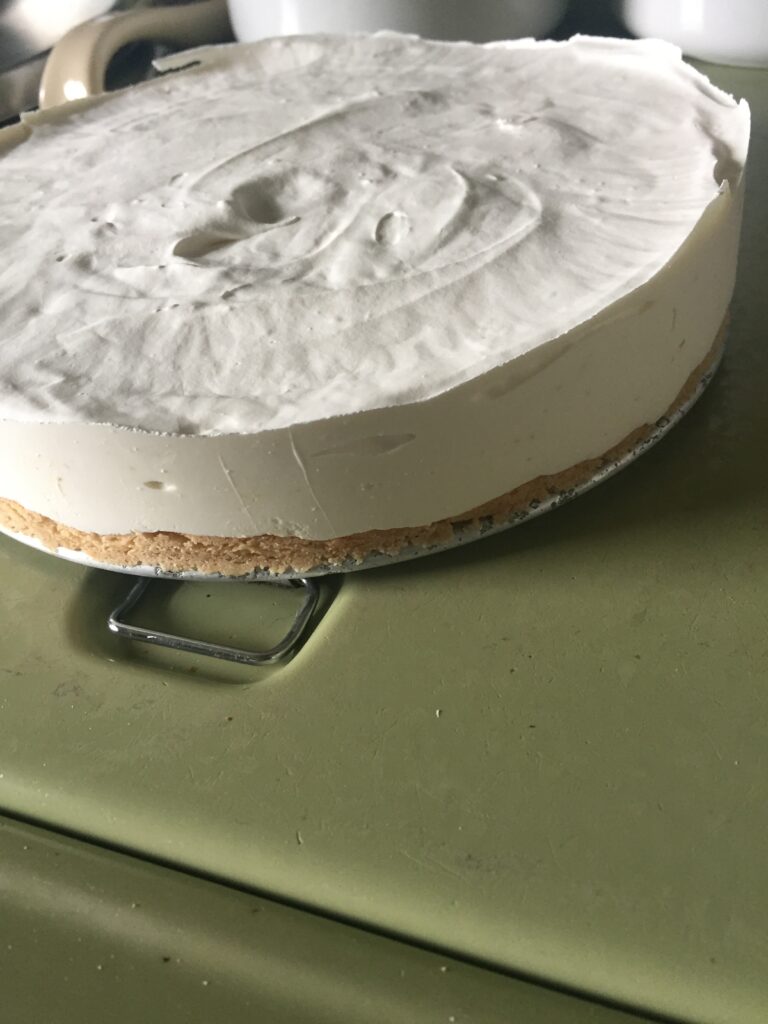Cheesecake on pan