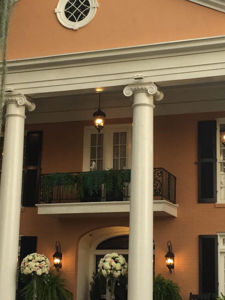 Balcony during Southern Oaks Wedding