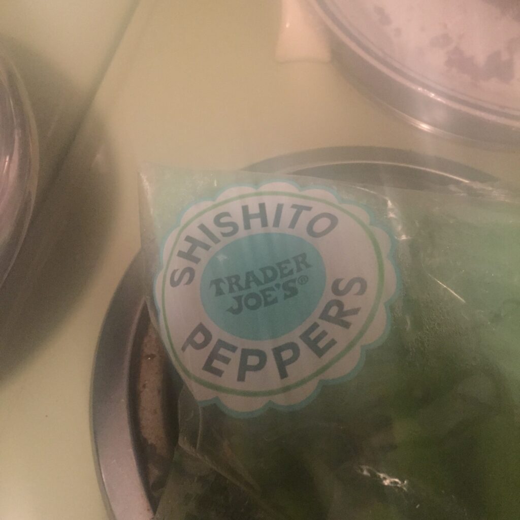 Shishito peppers from Trader Joes