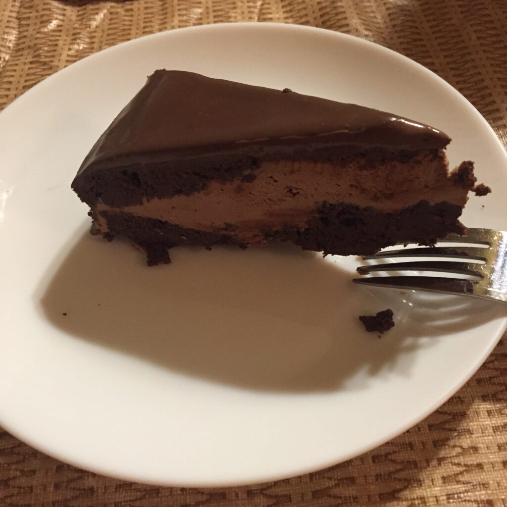 Actual slice of Amy's cake