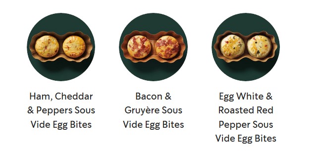 Picture of Starbucks Egg Bites from the website