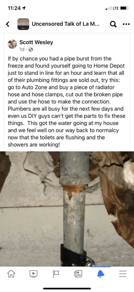 Freeze plumbing, part 1