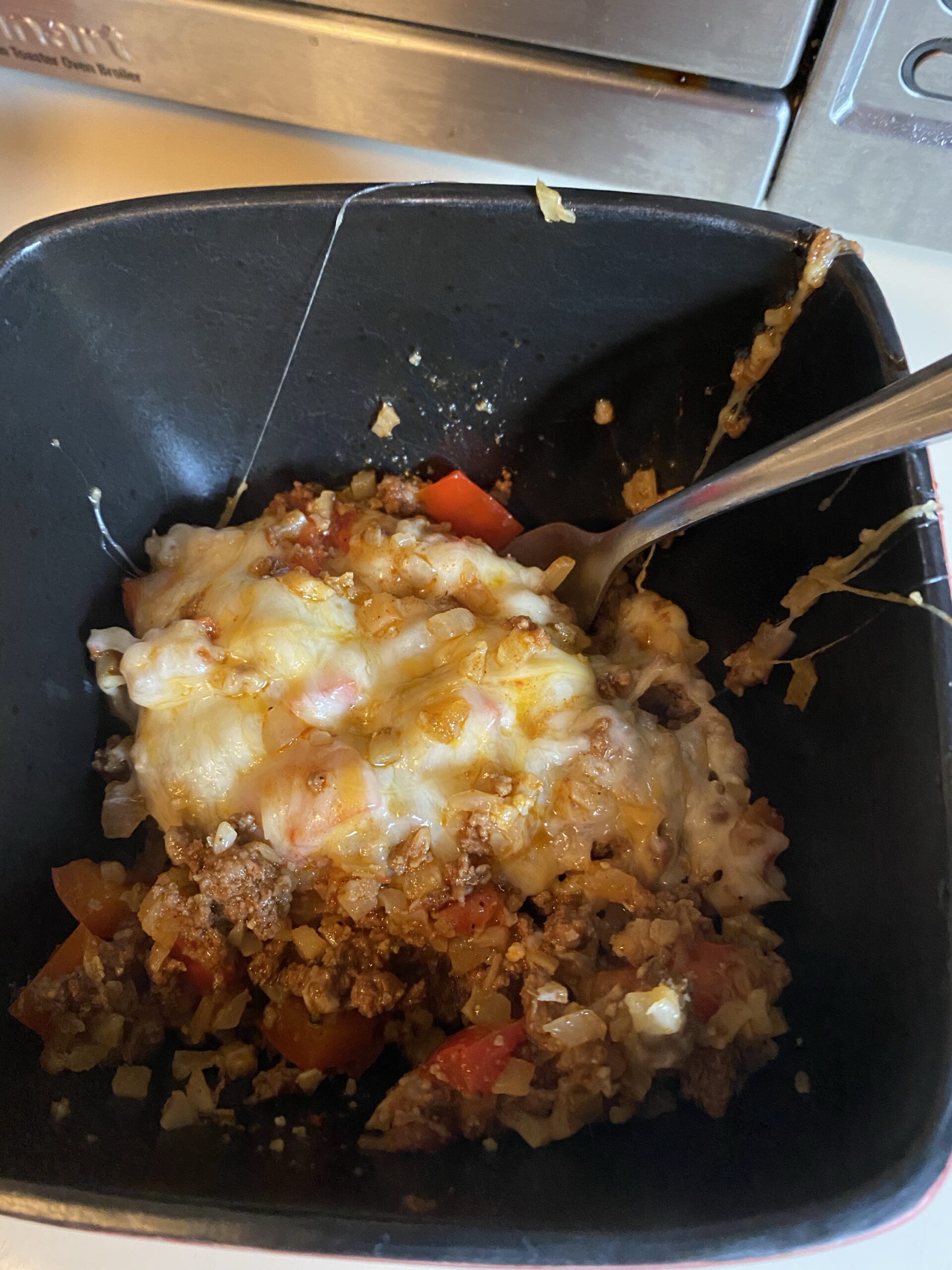Low Carb Mexican Cauliflower Rice in a bowl