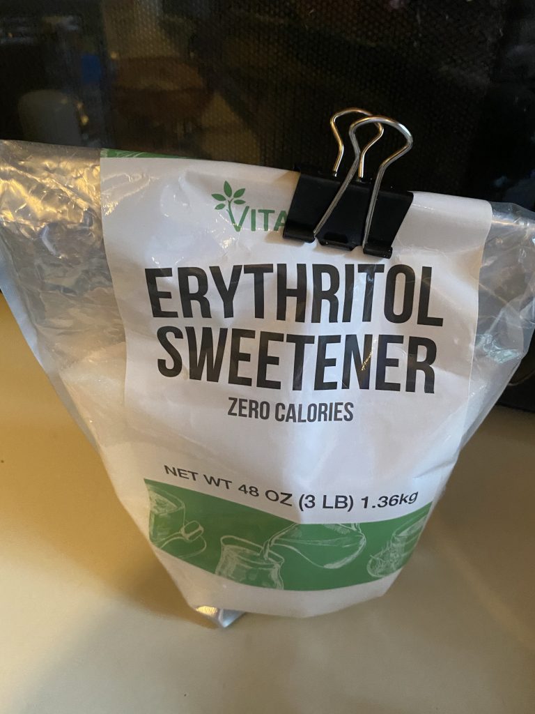 Sweetener bag erythritol