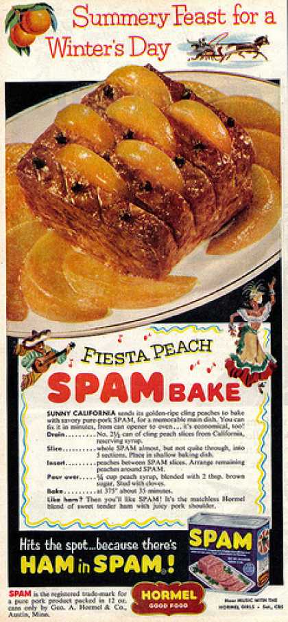 Fiesta Peach Spam Bake