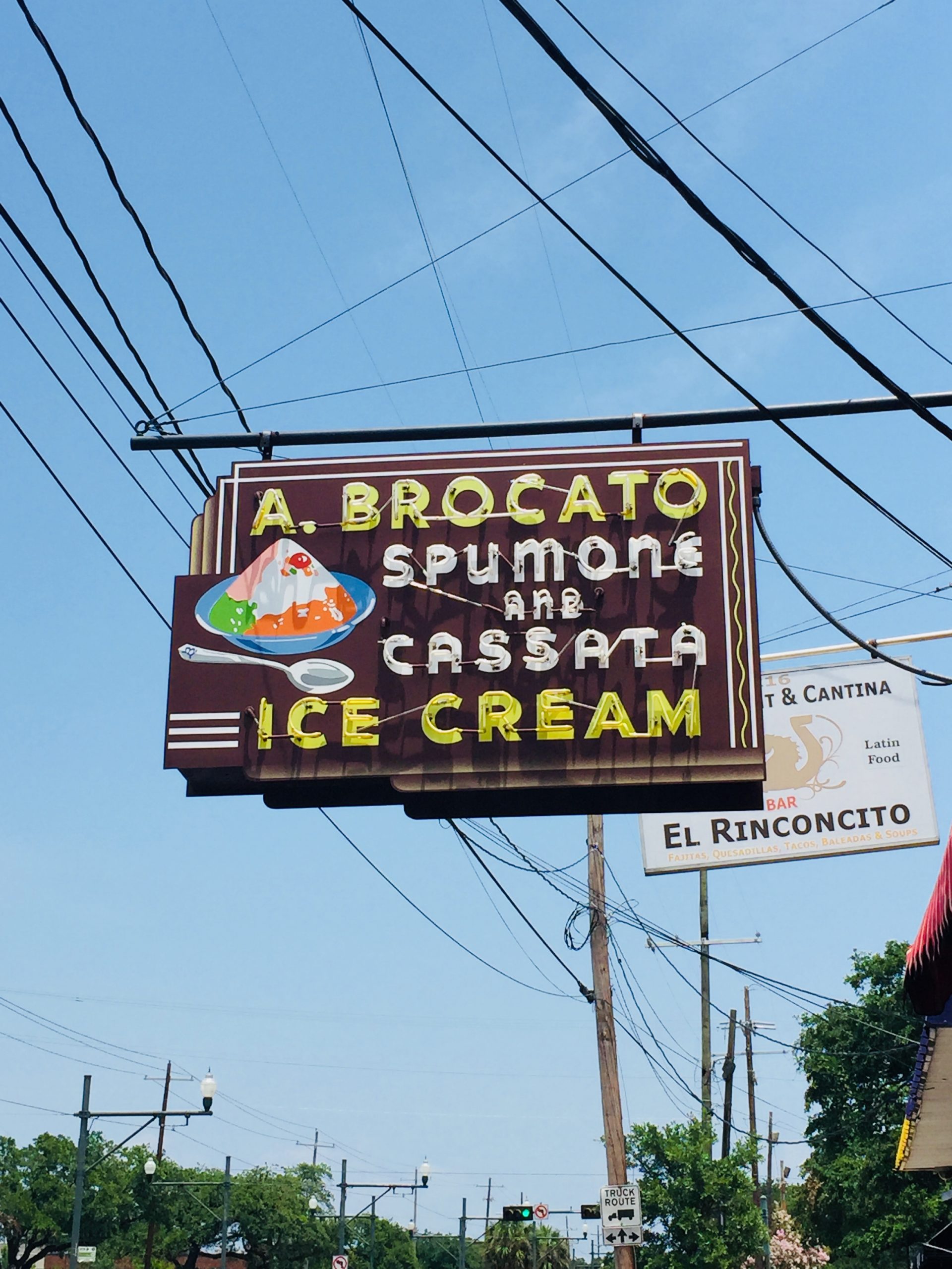 Building Sign Angelo Brocato's