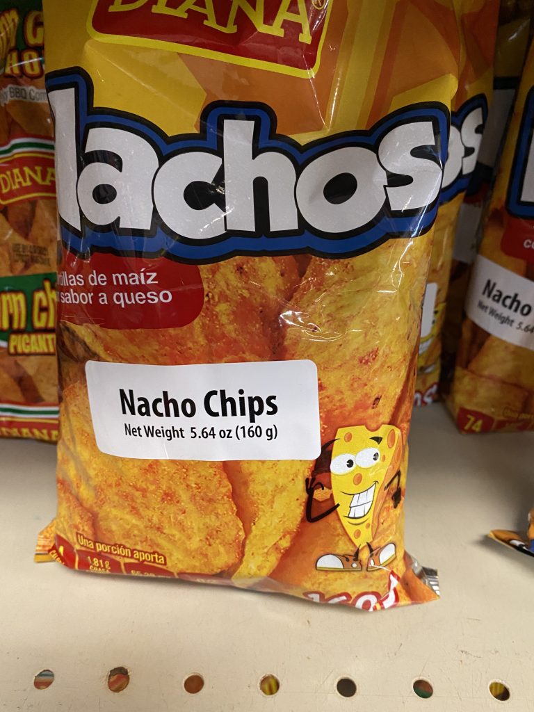Bag of Nacho chips