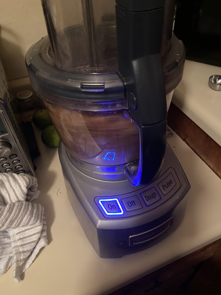 Running food processor
