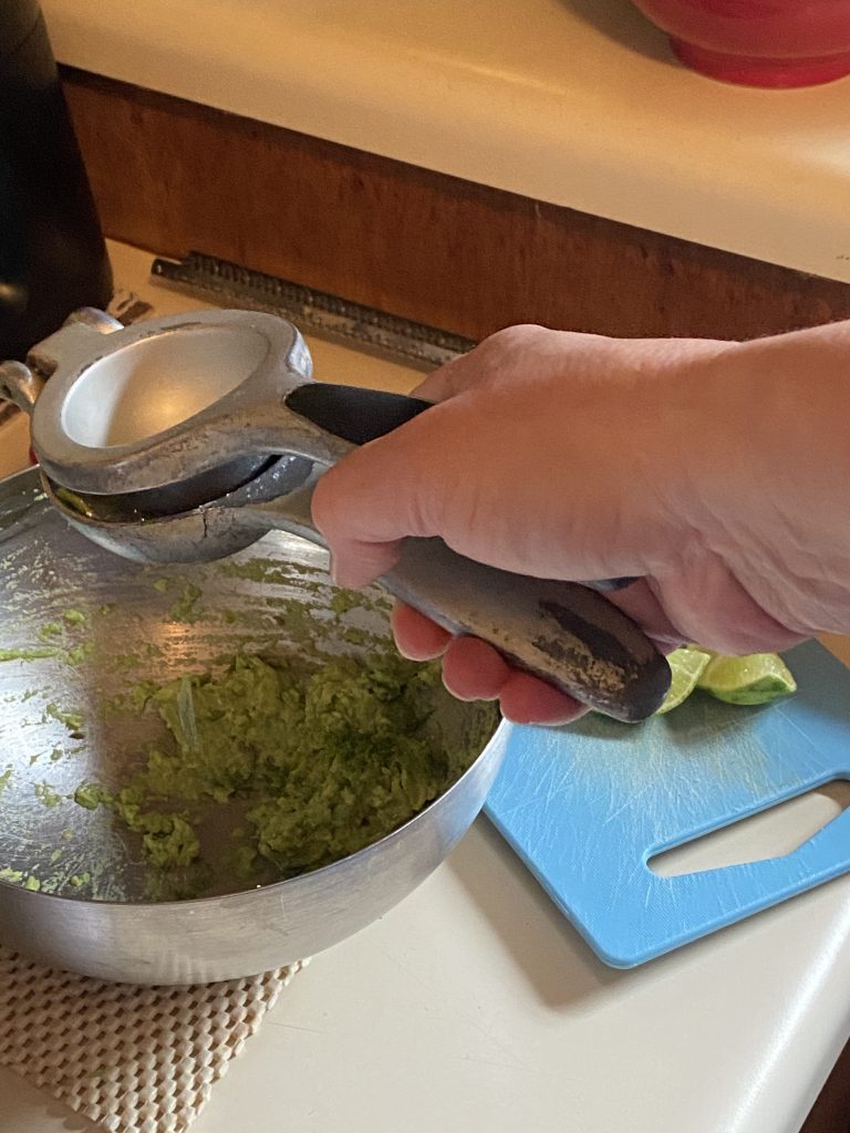Adding lime juice