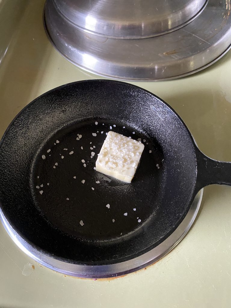 Butter in small pan