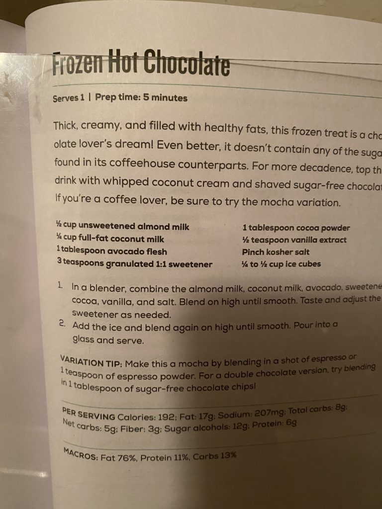 Recipe for Frozen Hot Chocolate