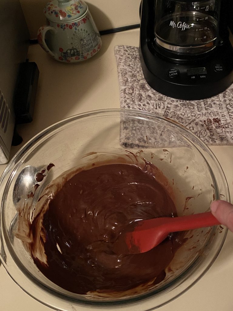 Stir in vanilla
