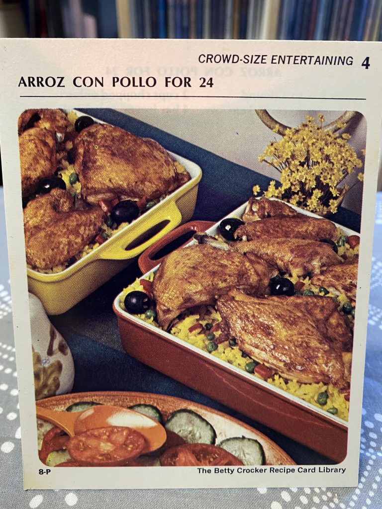Recipe card for Arroz Con Pollo