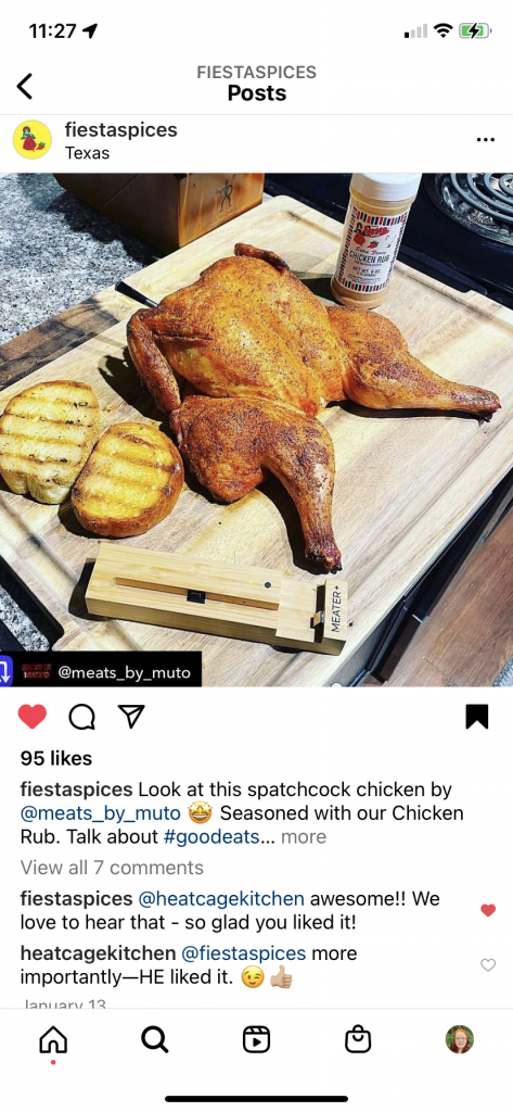 Spatchcocked chicken
