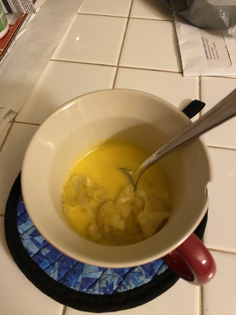 Bowl of cauli soup