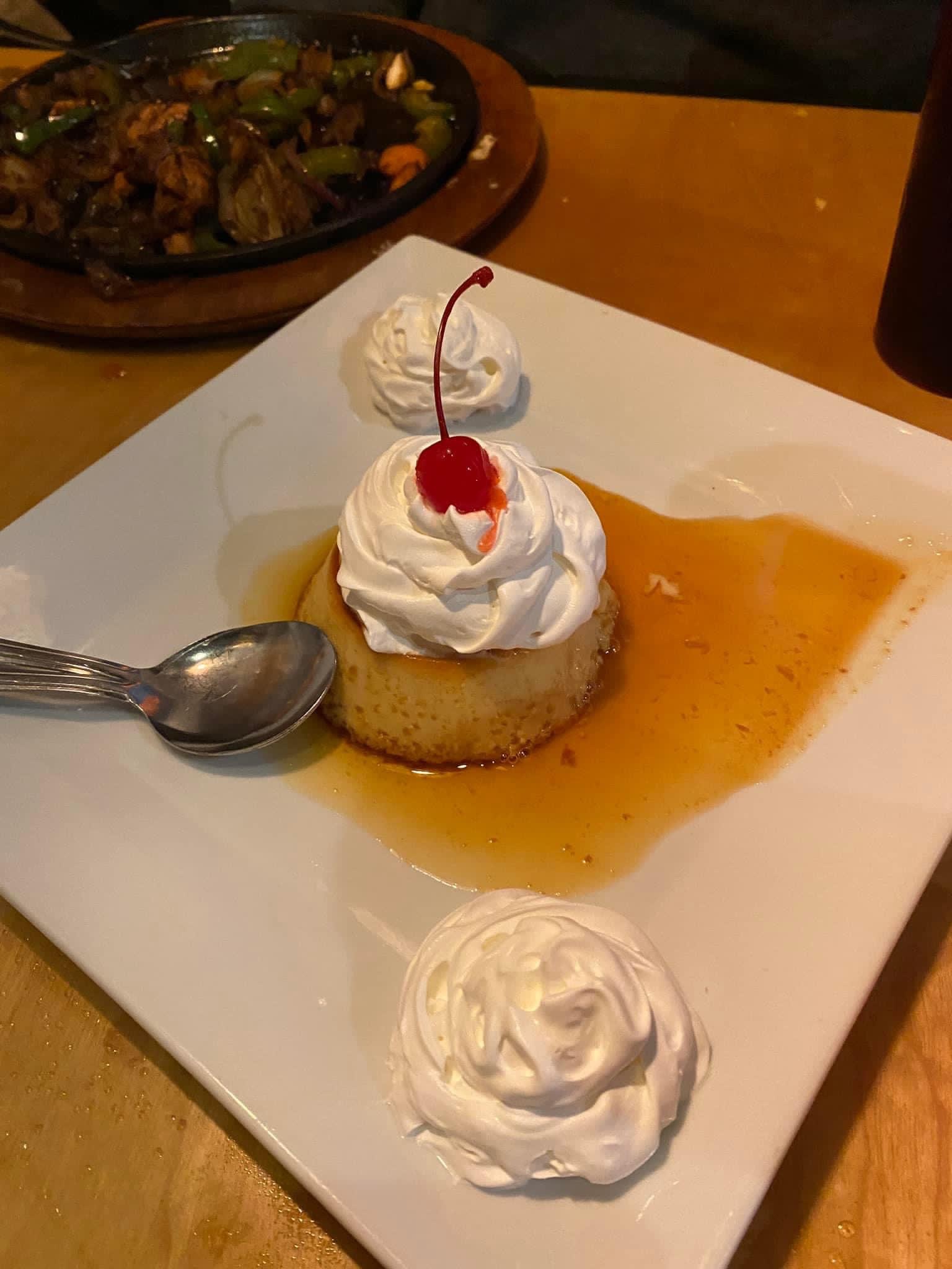 Flan at El Paso Mexican Grill