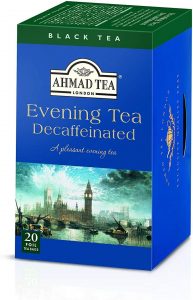 Box of Ahmad Evening Decaf Tea