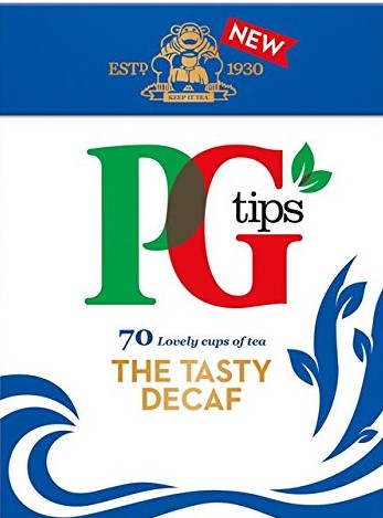 Picture of box of PG Tips Decaf