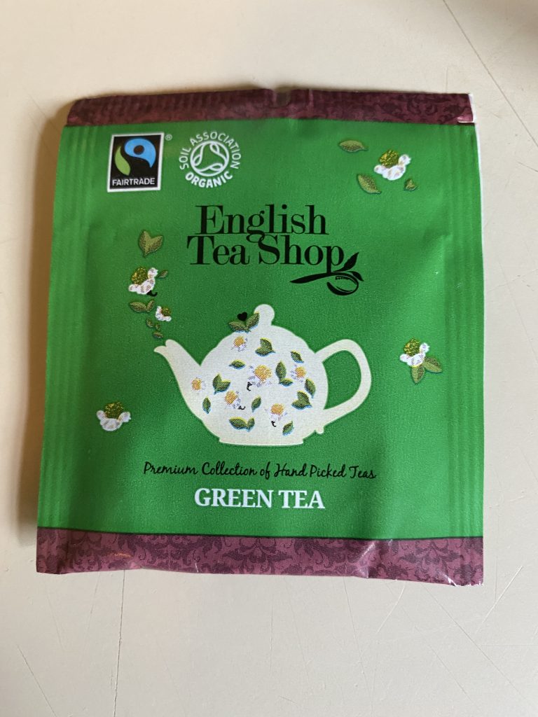 packet of English Tea Store green tea