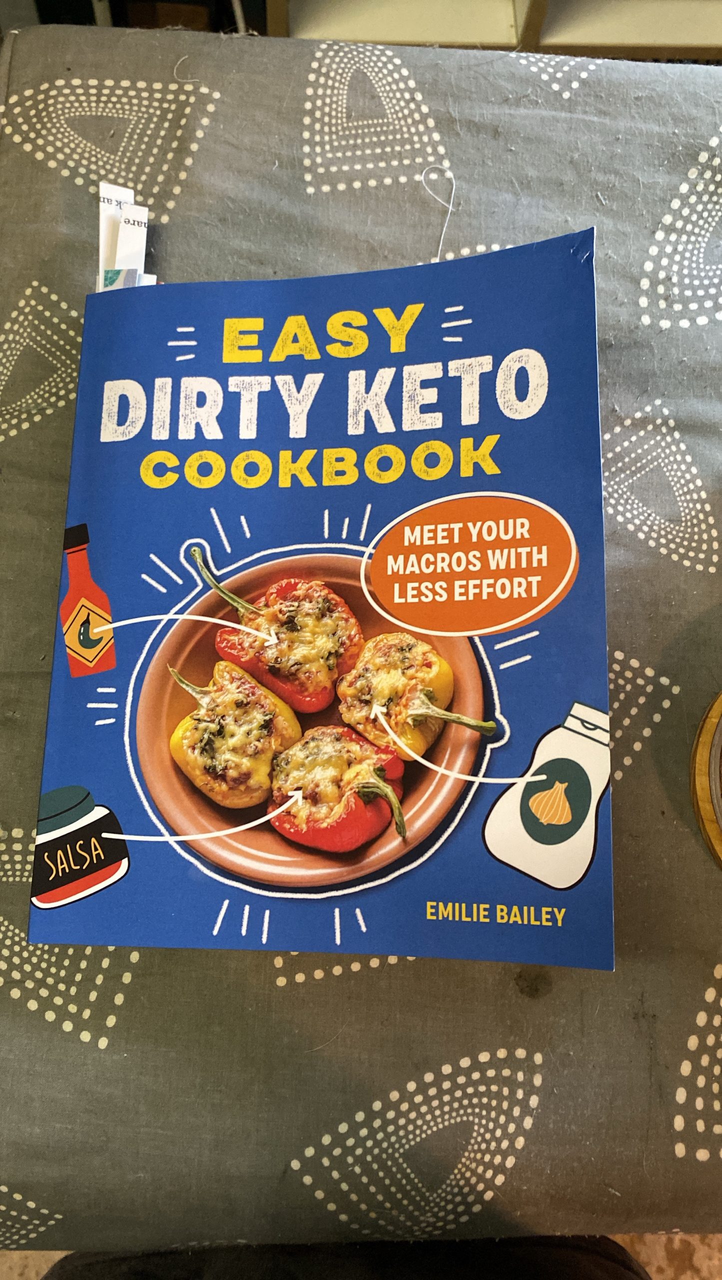 Front cover of Easy Dirty Keto book by Emilie Bailey