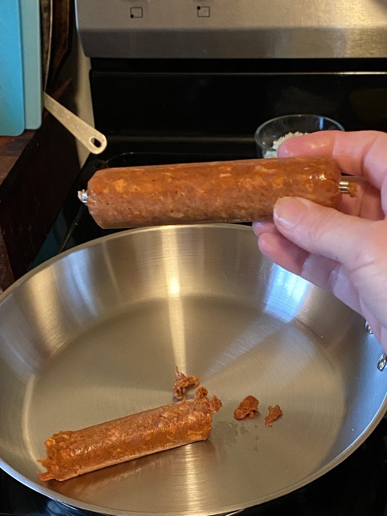 Chorizo in casing