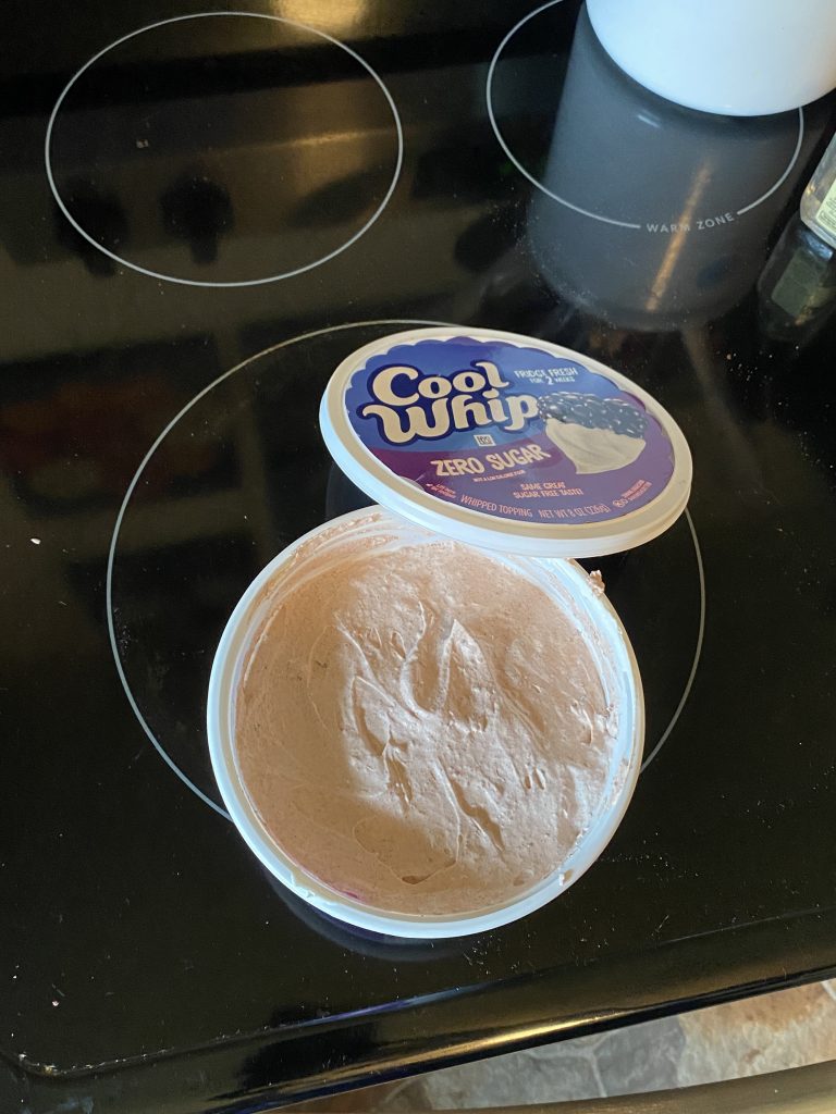 Mint Chip Ice Cream Whip in Cool Whip Bowl