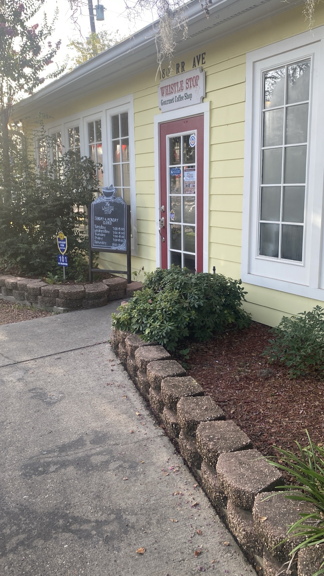 Front Door of the Whistle Stop of Denham Springs